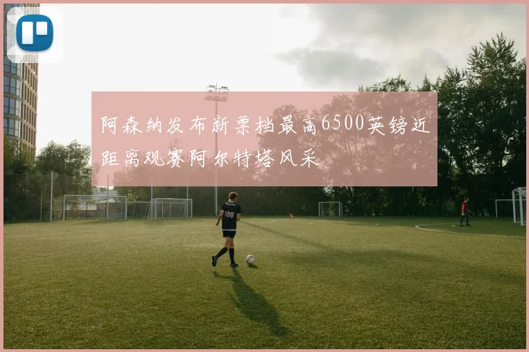 阿森纳发布新票档最高6500英镑近距离观赛阿尔特塔风采